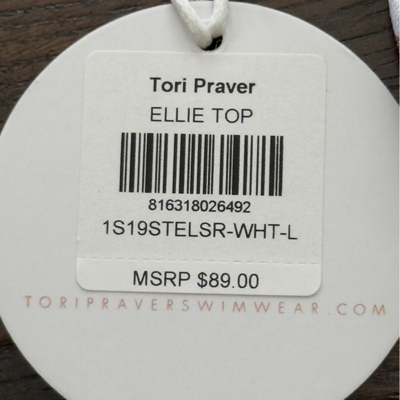 Tori Praver Ellie Top Marlowe Bottom Metallic Striped Bikini Set Size Large Wmn - Picture 7 of 10